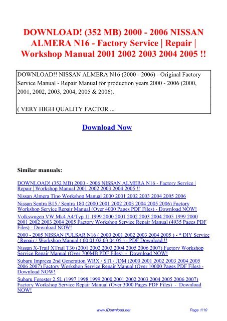 Pw50 Workshop Manual Download